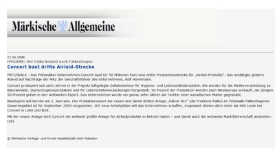 Artikel Märkische Allgemeine Zeitung Concert Artikel Märkische Allgemeine Zeitung Concert