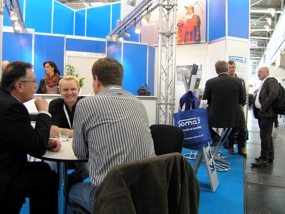 ICE-2013: Messebesucher auf dem SOMATEC-Stand ICE-2013: Messebesucher auf dem SOMATEC-Stand